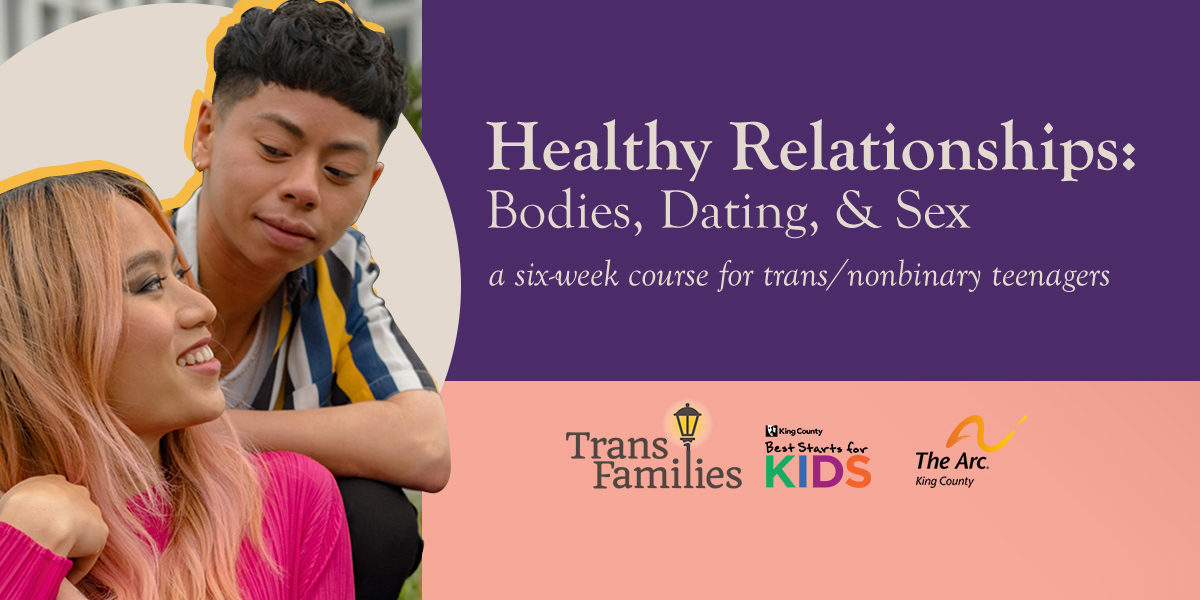 header for the TransFamilies Healthy Relationships course